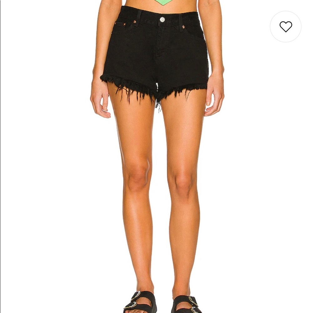 PISTOLA Gigi cutoff short in Onyx